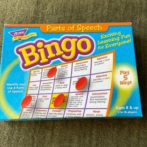 Parts of Speech Bingo Game